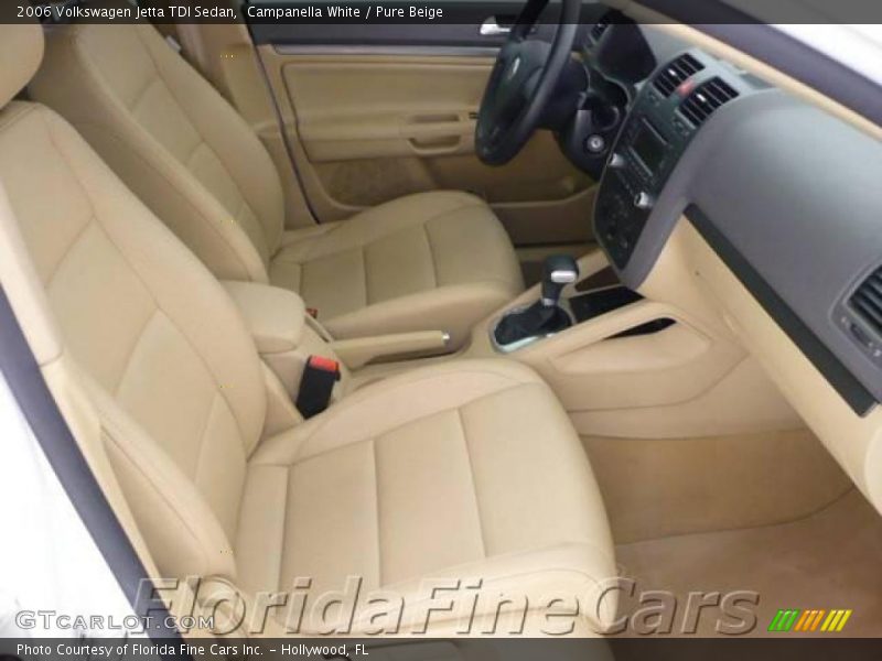 Campanella White / Pure Beige 2006 Volkswagen Jetta TDI Sedan