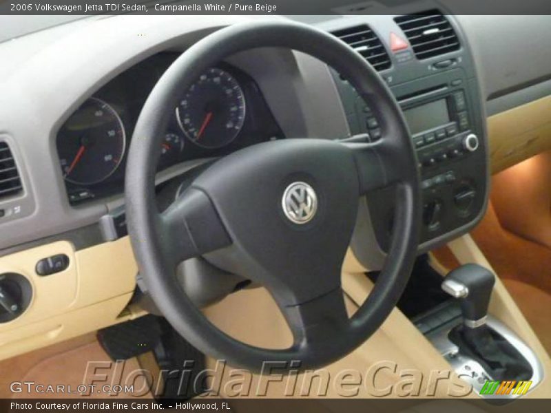 Campanella White / Pure Beige 2006 Volkswagen Jetta TDI Sedan