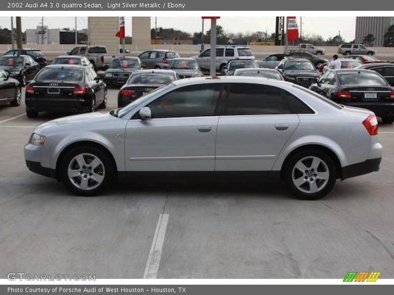 Light Silver Metallic / Ebony 2002 Audi A4 3.0 quattro Sedan