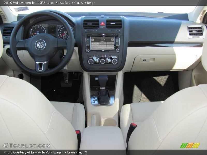 Salsa Red / Cornsilk Beige 2010 Volkswagen Jetta SE Sedan