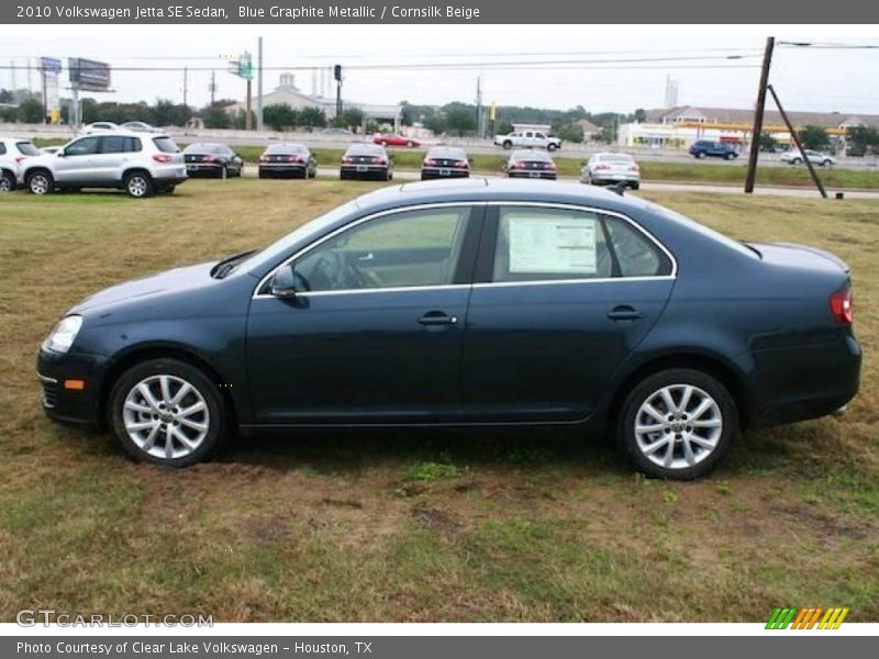 Blue Graphite Metallic / Cornsilk Beige 2010 Volkswagen Jetta SE Sedan