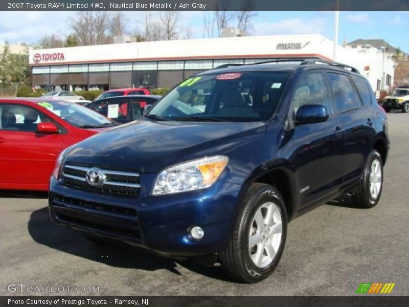 Nautical Blue Metallic / Ash Gray 2007 Toyota RAV4 Limited 4WD