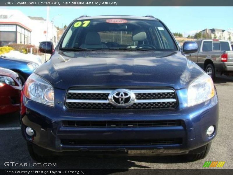 Nautical Blue Metallic / Ash Gray 2007 Toyota RAV4 Limited 4WD