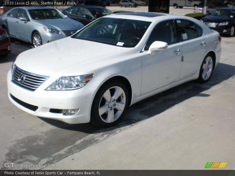 Starfire Pearl / Black 2010 Lexus LS 460