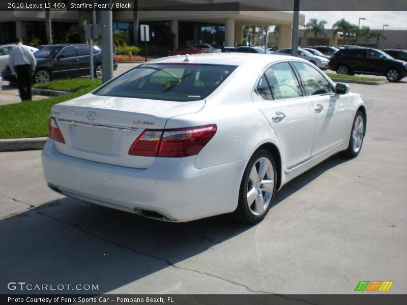 Starfire Pearl / Black 2010 Lexus LS 460