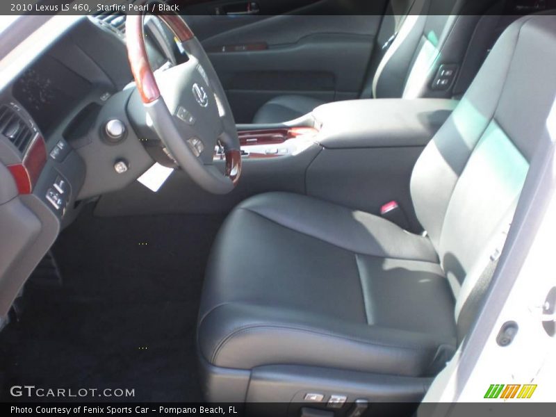 Starfire Pearl / Black 2010 Lexus LS 460