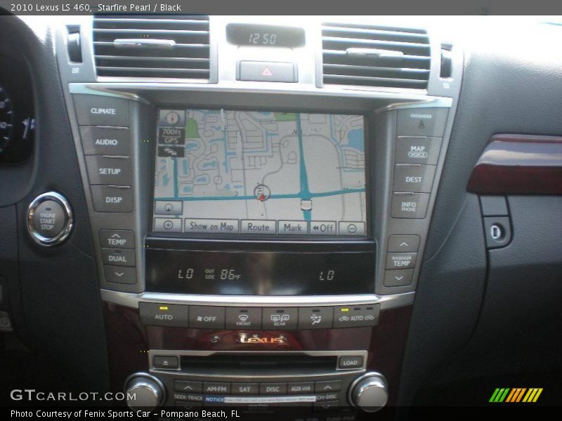 Starfire Pearl / Black 2010 Lexus LS 460
