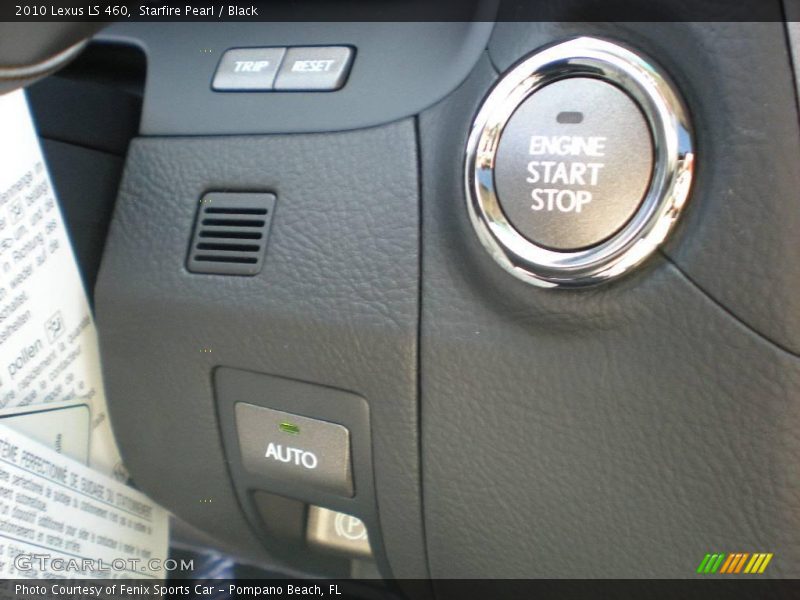 Starfire Pearl / Black 2010 Lexus LS 460