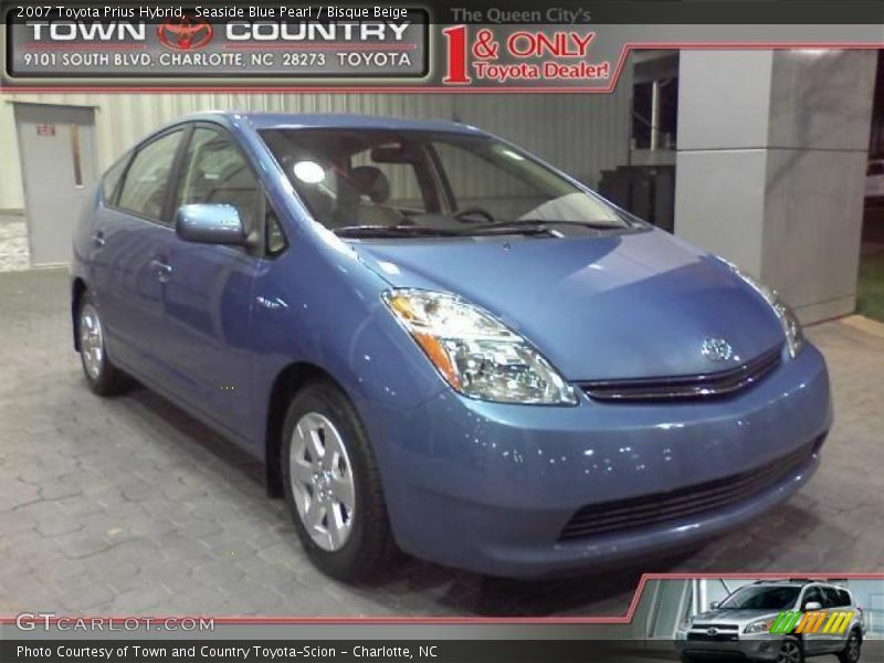 Seaside Blue Pearl / Bisque Beige 2007 Toyota Prius Hybrid