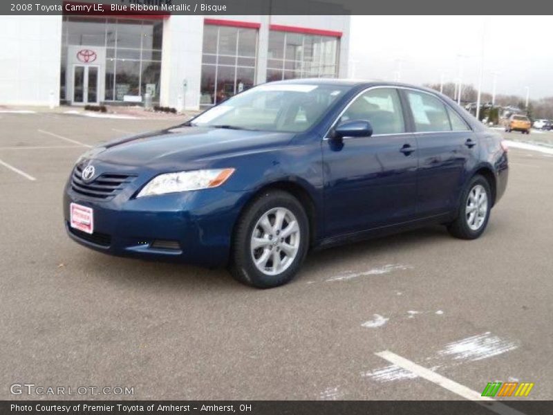 Blue Ribbon Metallic / Bisque 2008 Toyota Camry LE