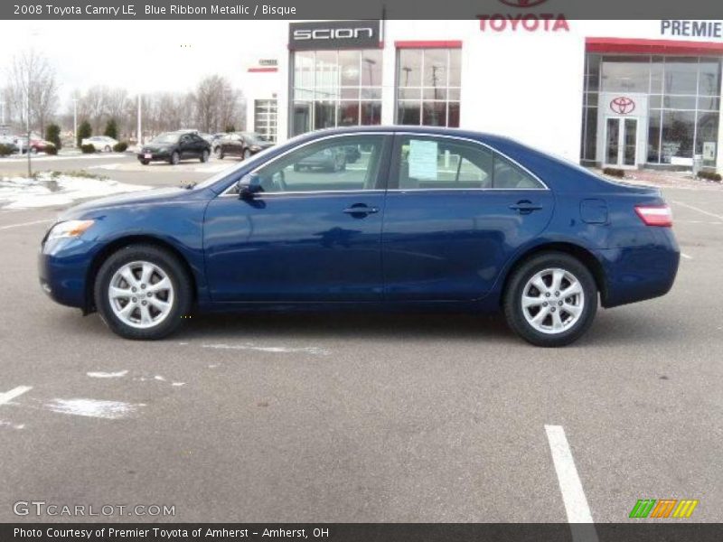 Blue Ribbon Metallic / Bisque 2008 Toyota Camry LE