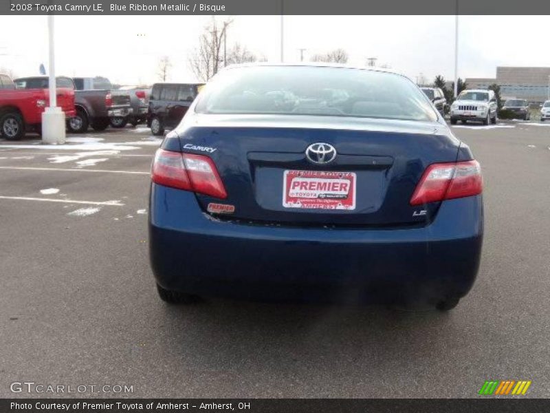 Blue Ribbon Metallic / Bisque 2008 Toyota Camry LE