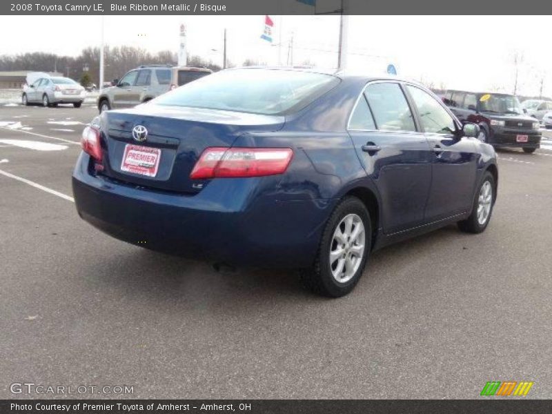 Blue Ribbon Metallic / Bisque 2008 Toyota Camry LE