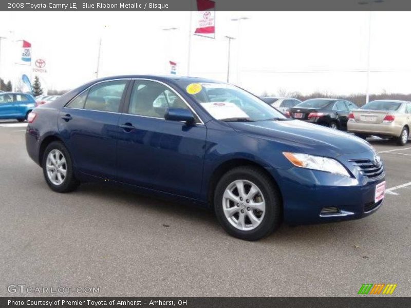 Blue Ribbon Metallic / Bisque 2008 Toyota Camry LE