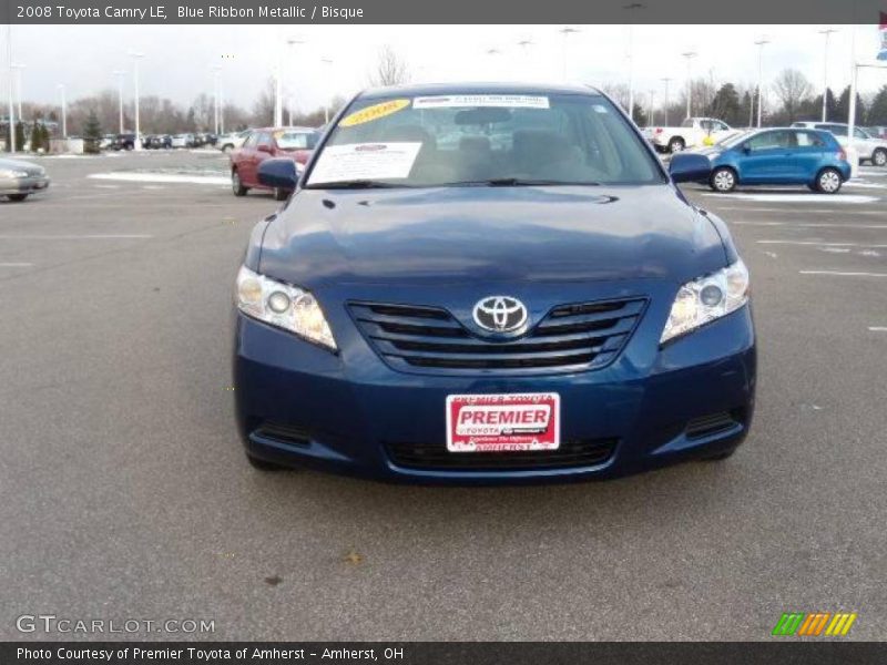 Blue Ribbon Metallic / Bisque 2008 Toyota Camry LE