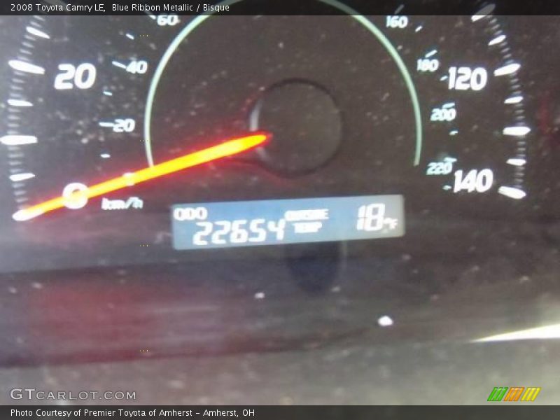 Blue Ribbon Metallic / Bisque 2008 Toyota Camry LE