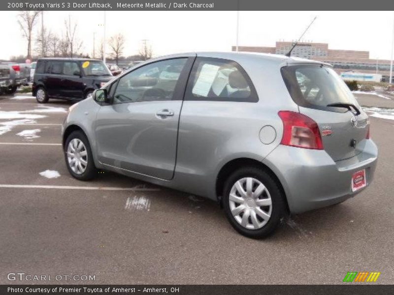 Meteorite Metallic / Dark Charcoal 2008 Toyota Yaris S 3 Door Liftback