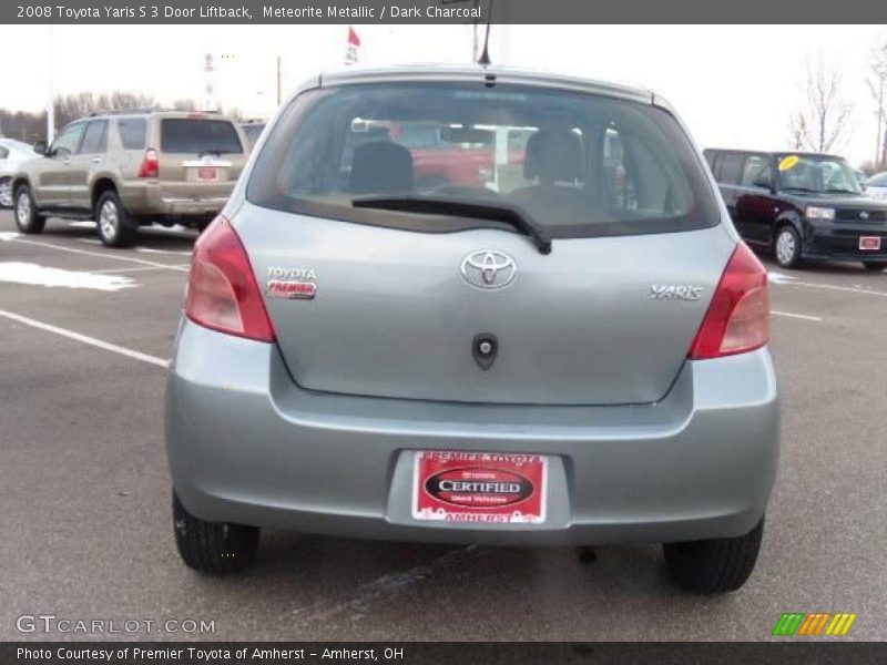 Meteorite Metallic / Dark Charcoal 2008 Toyota Yaris S 3 Door Liftback