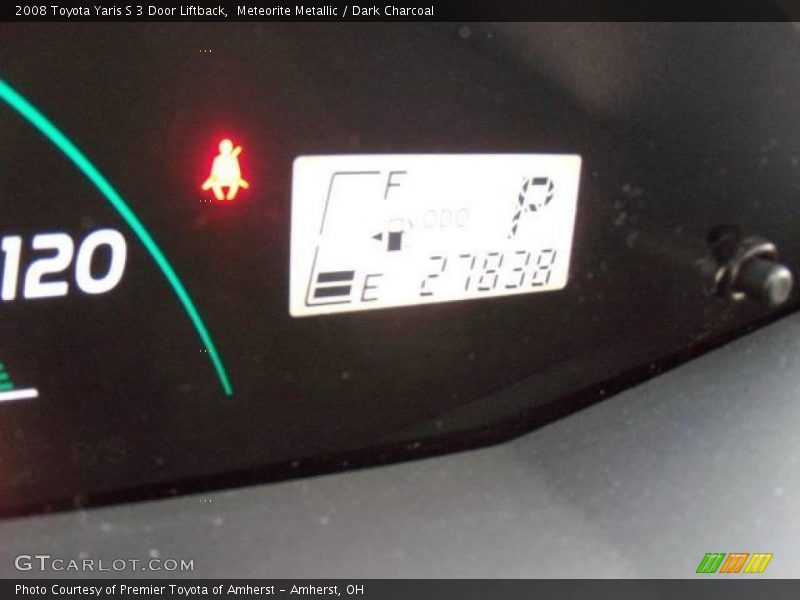Meteorite Metallic / Dark Charcoal 2008 Toyota Yaris S 3 Door Liftback