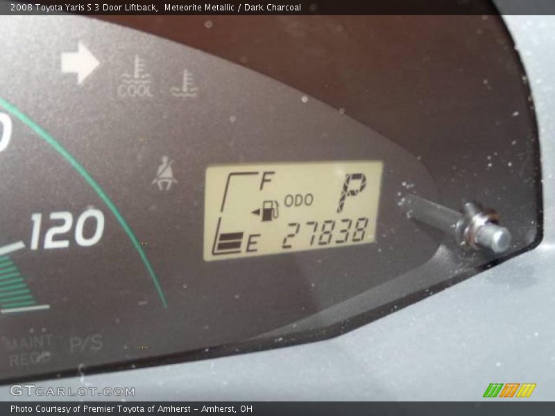 Meteorite Metallic / Dark Charcoal 2008 Toyota Yaris S 3 Door Liftback