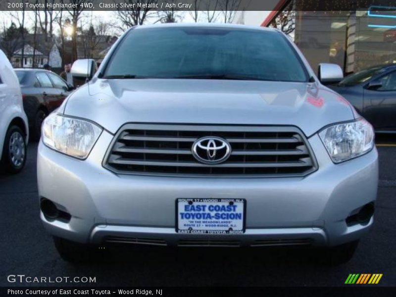 Classic Silver Metallic / Ash Gray 2008 Toyota Highlander 4WD