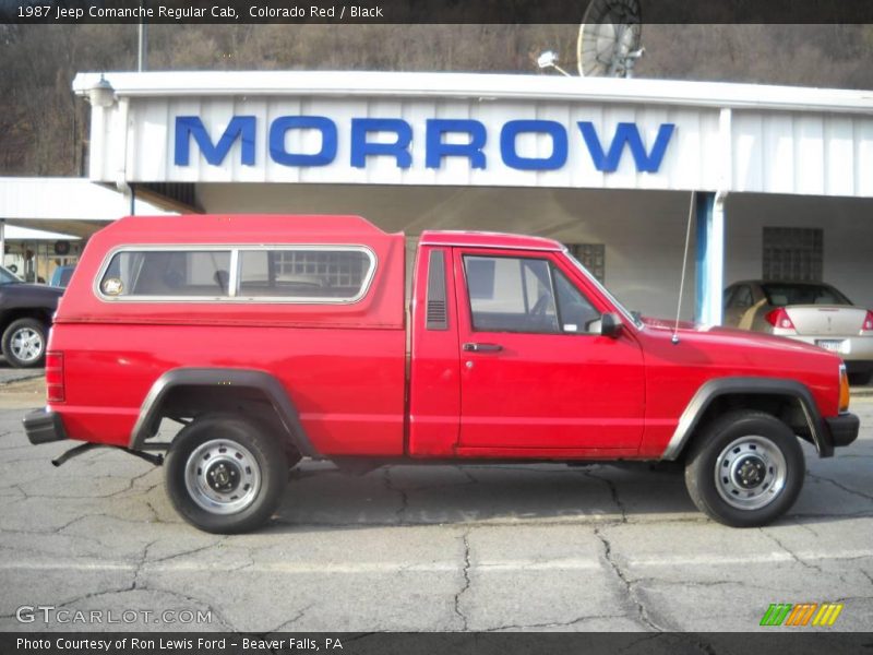 Colorado Red / Black 1987 Jeep Comanche Regular Cab