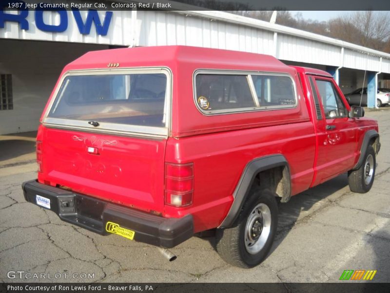 Colorado Red / Black 1987 Jeep Comanche Regular Cab
