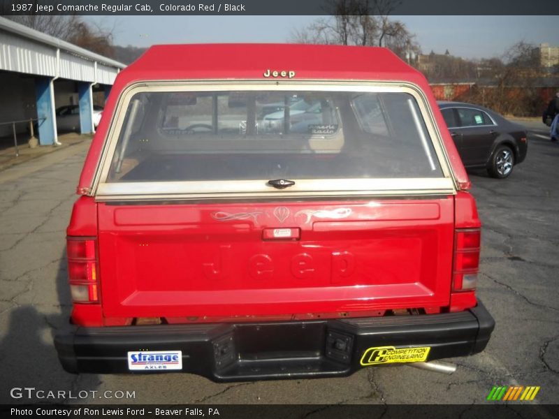 Colorado Red / Black 1987 Jeep Comanche Regular Cab