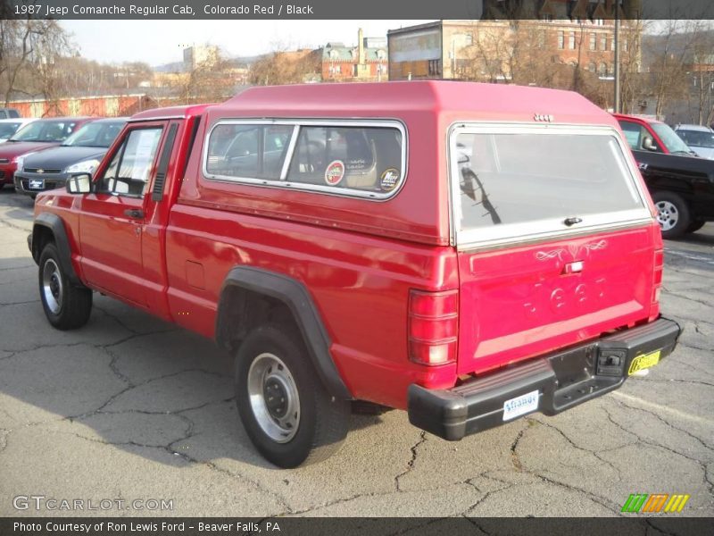 Colorado Red / Black 1987 Jeep Comanche Regular Cab