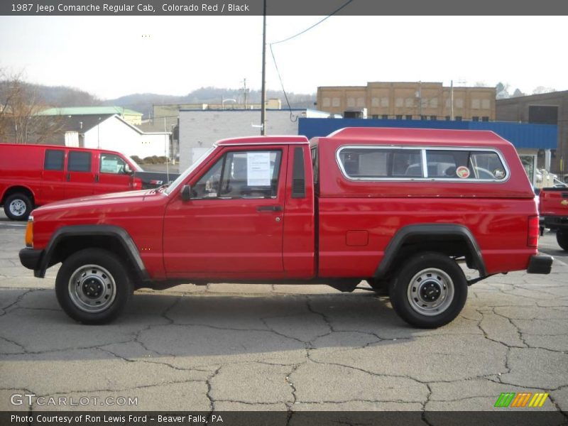 Colorado Red / Black 1987 Jeep Comanche Regular Cab