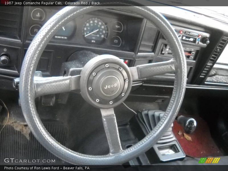 Colorado Red / Black 1987 Jeep Comanche Regular Cab