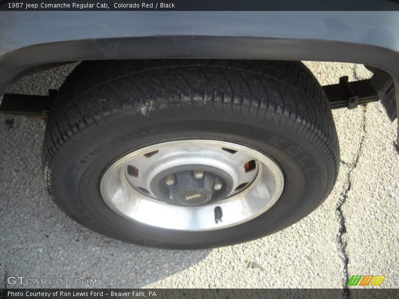 Colorado Red / Black 1987 Jeep Comanche Regular Cab