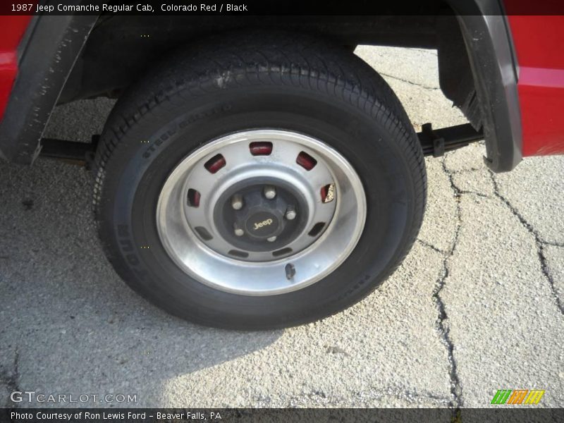Colorado Red / Black 1987 Jeep Comanche Regular Cab