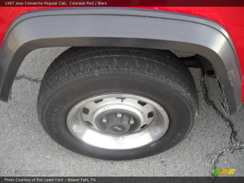 Colorado Red / Black 1987 Jeep Comanche Regular Cab