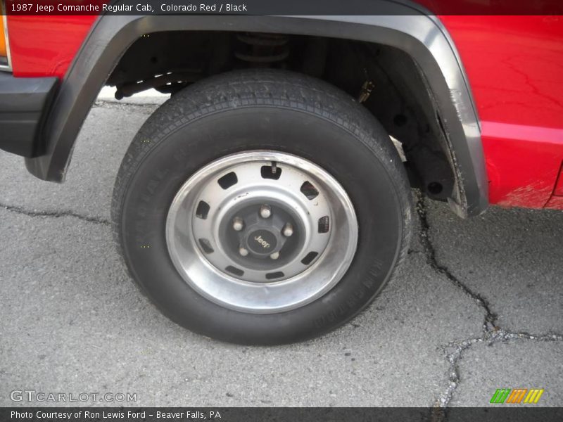 Colorado Red / Black 1987 Jeep Comanche Regular Cab