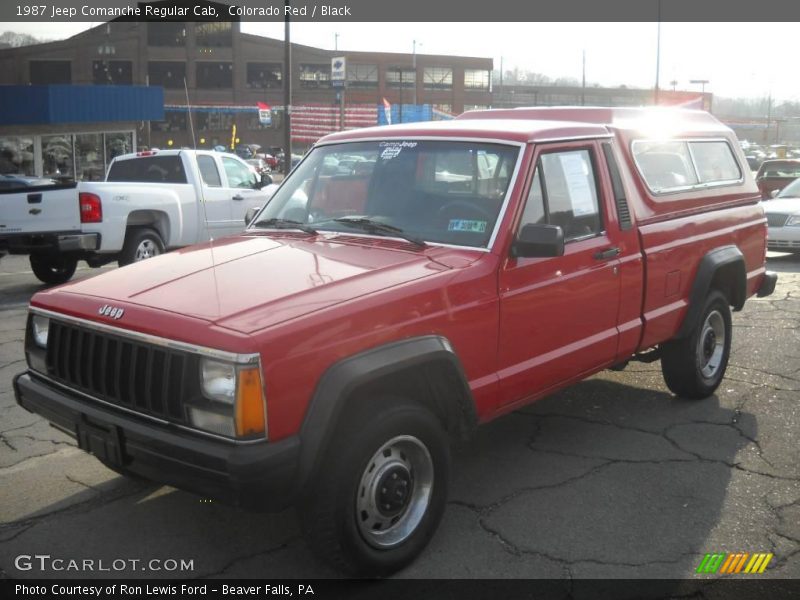 Colorado Red / Black 1987 Jeep Comanche Regular Cab