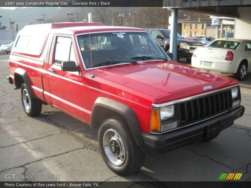 Colorado Red / Black 1987 Jeep Comanche Regular Cab