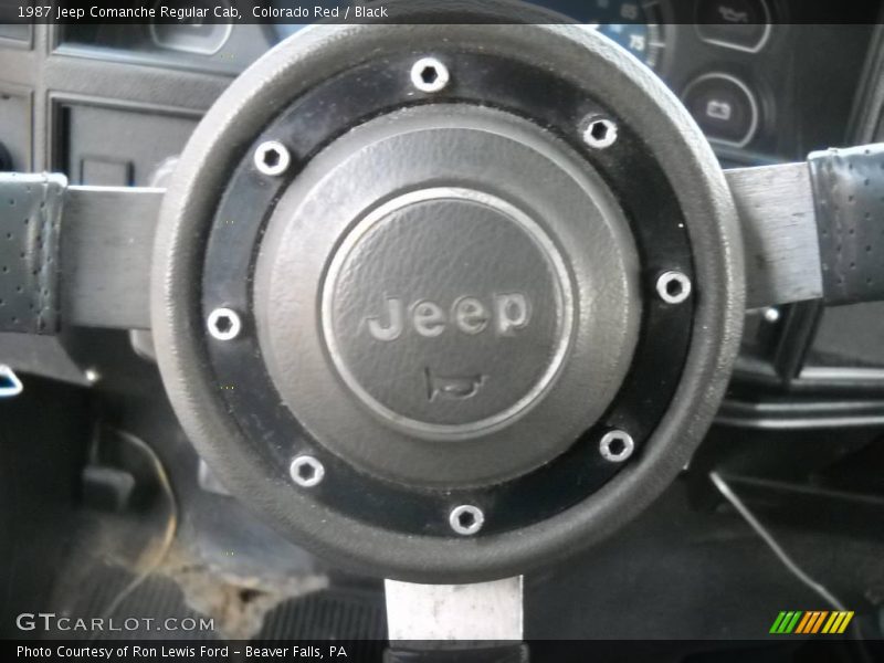 Colorado Red / Black 1987 Jeep Comanche Regular Cab