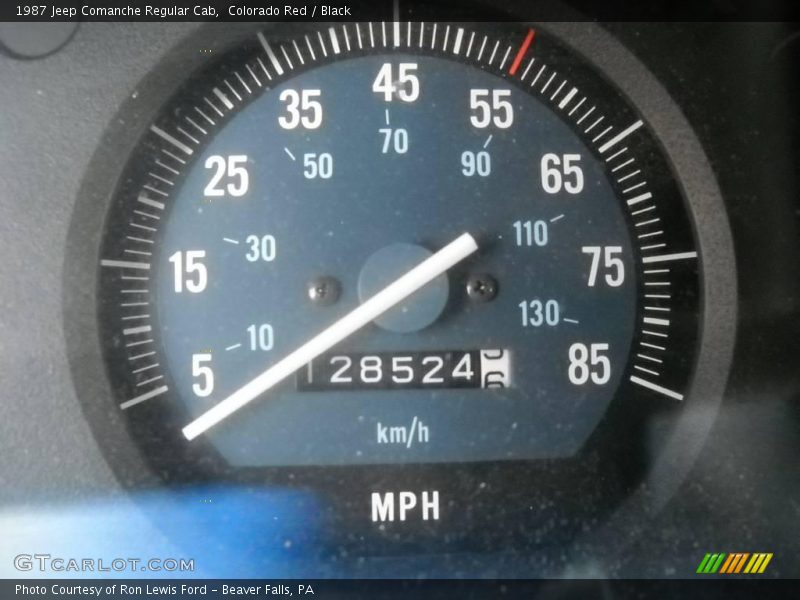 Colorado Red / Black 1987 Jeep Comanche Regular Cab