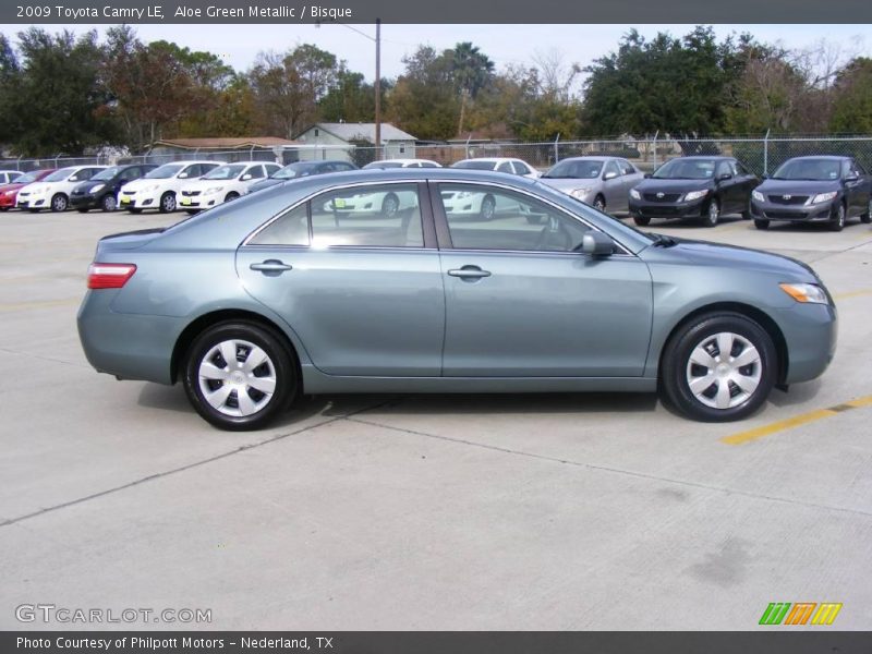 Aloe Green Metallic / Bisque 2009 Toyota Camry LE