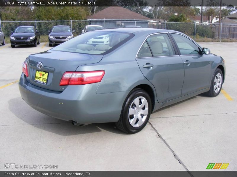 Aloe Green Metallic / Bisque 2009 Toyota Camry LE