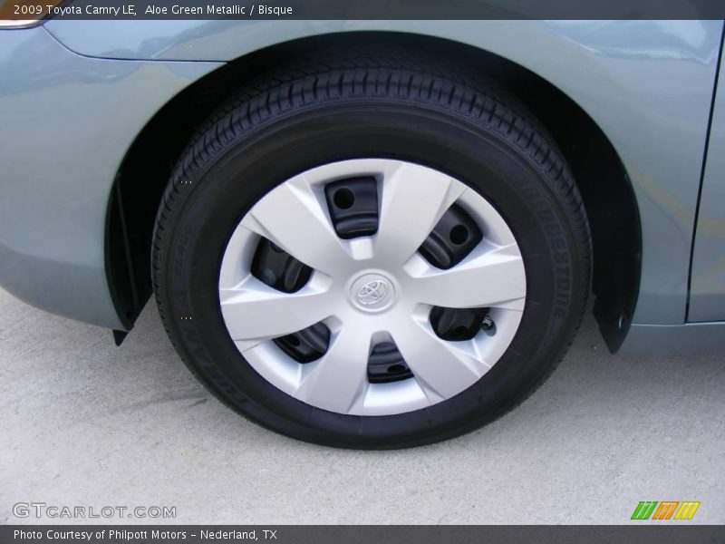 Aloe Green Metallic / Bisque 2009 Toyota Camry LE
