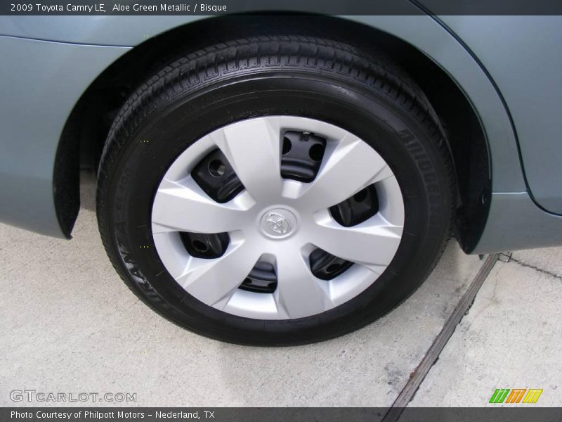 Aloe Green Metallic / Bisque 2009 Toyota Camry LE