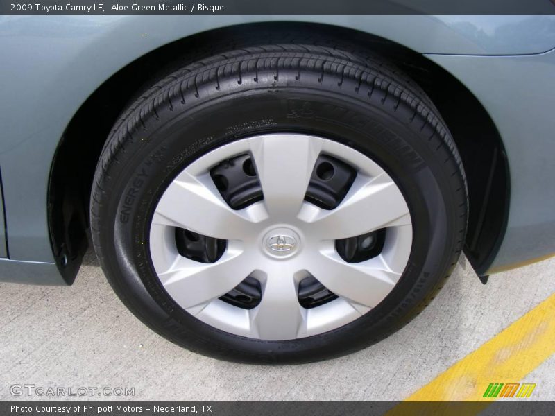 Aloe Green Metallic / Bisque 2009 Toyota Camry LE