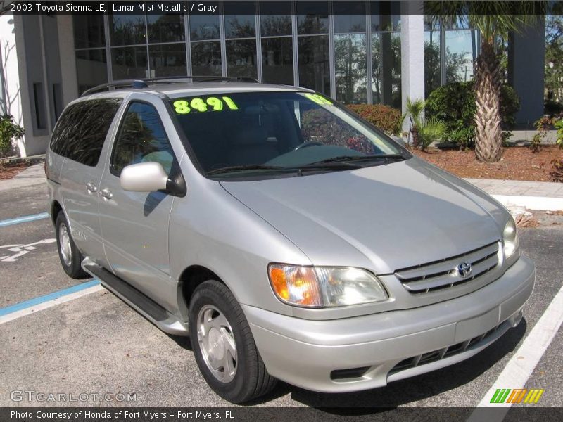 Lunar Mist Metallic / Gray 2003 Toyota Sienna LE