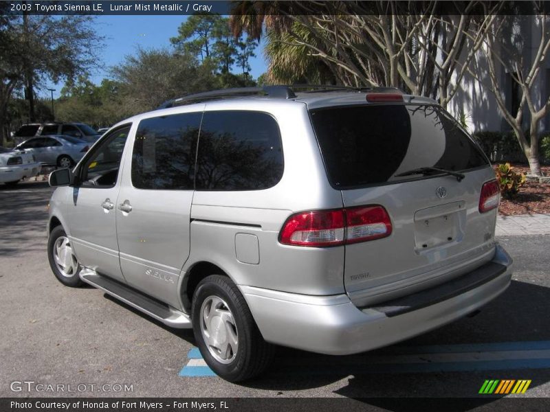 Lunar Mist Metallic / Gray 2003 Toyota Sienna LE