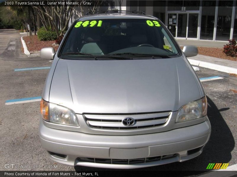 Lunar Mist Metallic / Gray 2003 Toyota Sienna LE