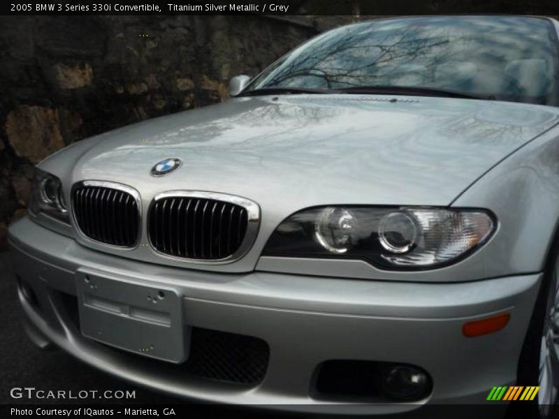 Titanium Silver Metallic / Grey 2005 BMW 3 Series 330i Convertible