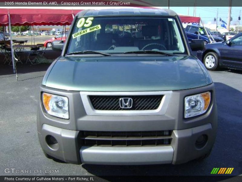 Galapagos Green Metallic / Gray/Green 2005 Honda Element EX AWD