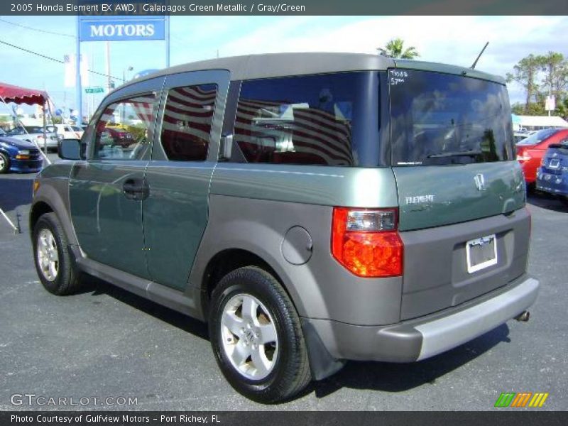 Galapagos Green Metallic / Gray/Green 2005 Honda Element EX AWD